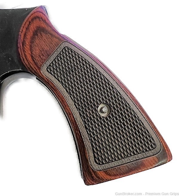K Frame Grips fits Smith & Wesson S&W Classic Checkered Rosewood NEW-img-3