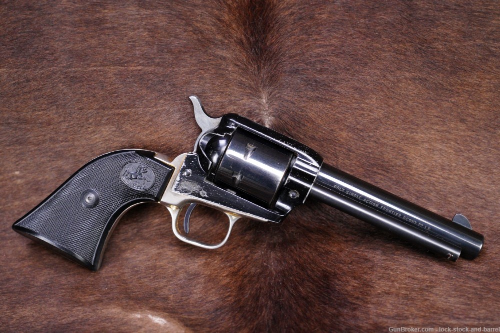 Colt West Virginia Centennial Frontier Scout .22 LR Revolver, MFD 1963 C&R-img-2