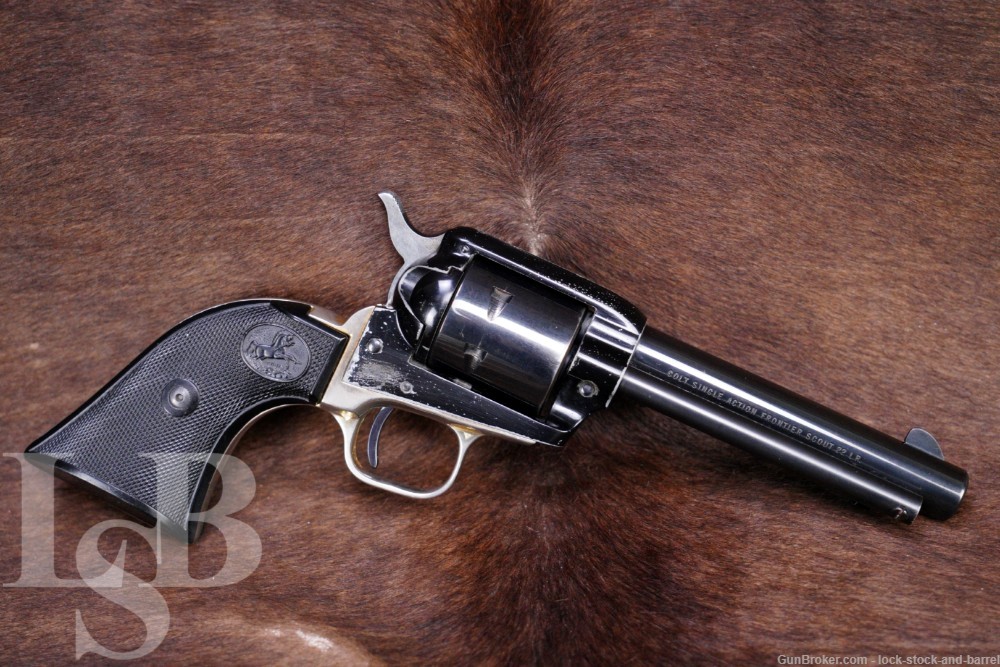 Colt West Virginia Centennial Frontier Scout .22 LR Revolver, MFD 1963 C&R-img-0
