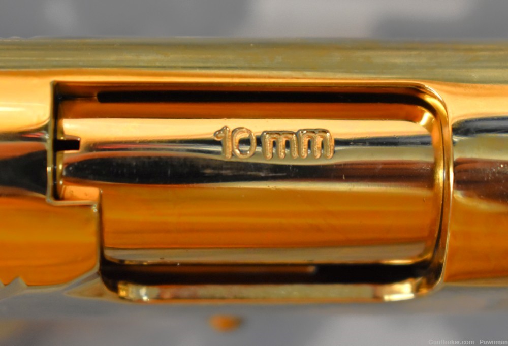 Iver Johnson Golden Eagle XL10-WP in 10mm 24k Gold - NEW!-img-8