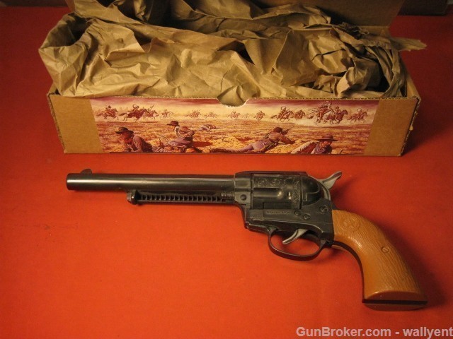 Frontier .44 Cal Replica Revolver 1950s? Gunsmith Tool Holsters Cap Gun-img-1