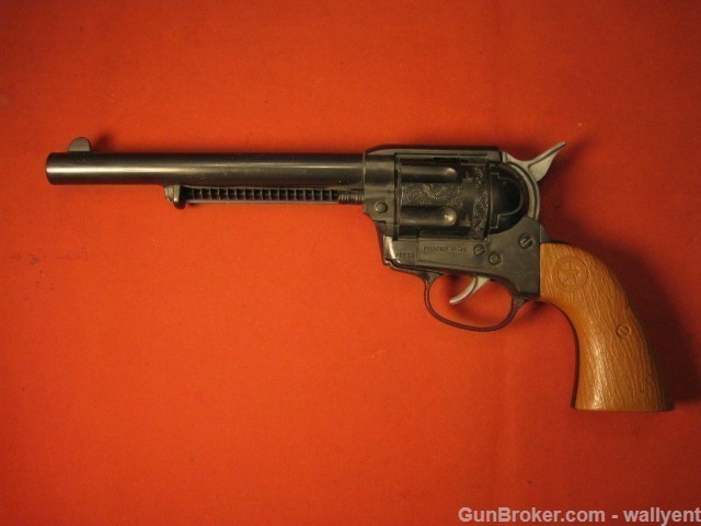 Frontier .44 Cal Replica Revolver 1950s? Gunsmith Tool Holsters Cap Gun-img-2