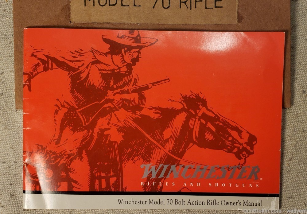 Winchester Model 70 Bolt Action Rifle Owners Manual factory original Olin-img-1