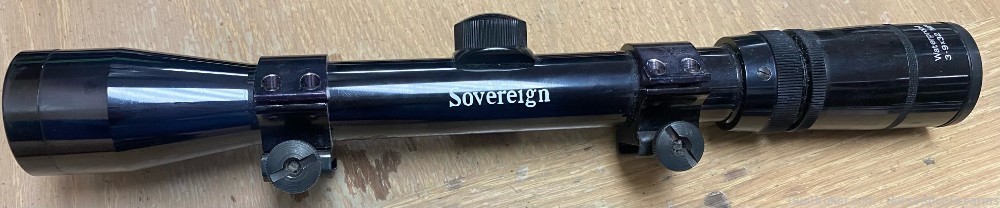 Sovereign Rifle Scope 3-9x32 MP Black Gloss w/Rings-img-2