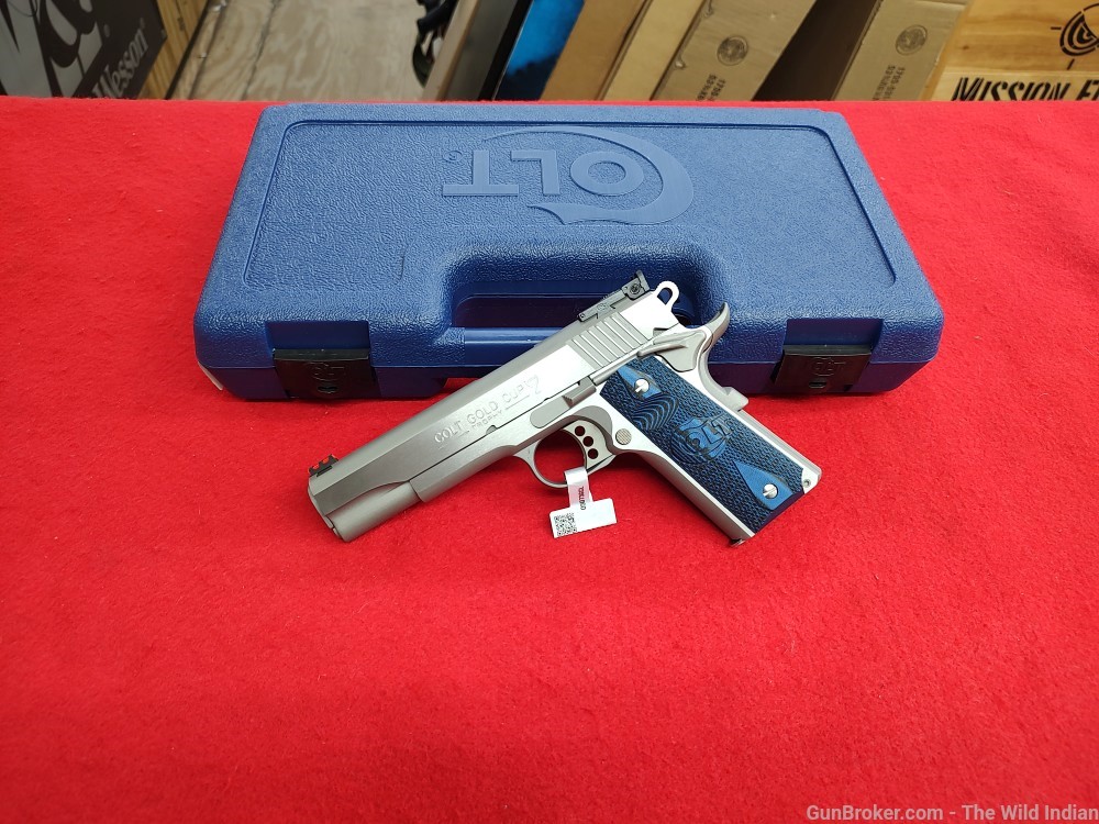 Colt Mfg O5073GCL Gold Cup Lite 38 Super 8+1 5" Stainless National Match -img-5