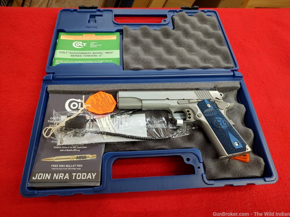 Colt Mfg O5073GCL Gold Cup Lite 38 Super 8+1 5" Stainless National Match -img-6