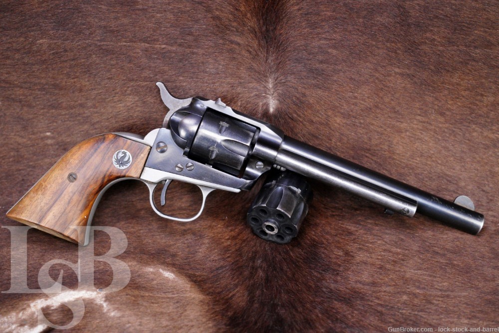 Ruger Pre-Warning 3-Screw Single-Six .22 WMR 6.5" SA Revolver 1961 C&R-img-0