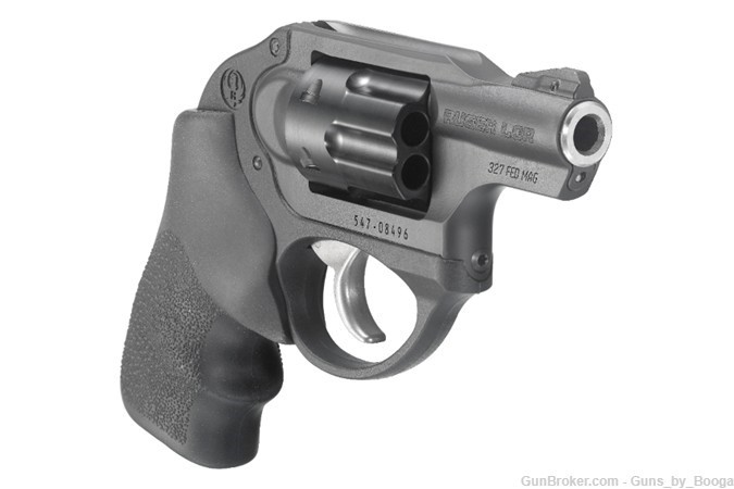 RUGER LCR 327FED BL/HOGUE GR 6RD DAO 5452 327 Federal Magnum-img-0