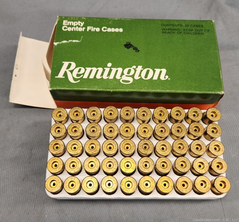 Remington .44-40 unprimed brass shell casings full box of 50-img-1