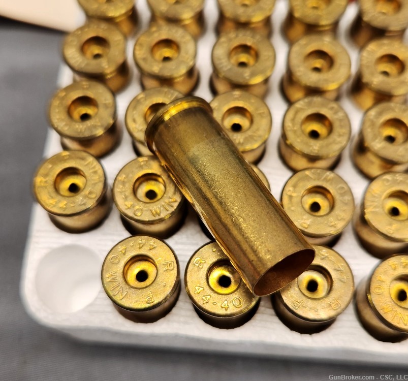 Remington .44-40 unprimed brass shell casings full box of 50-img-4