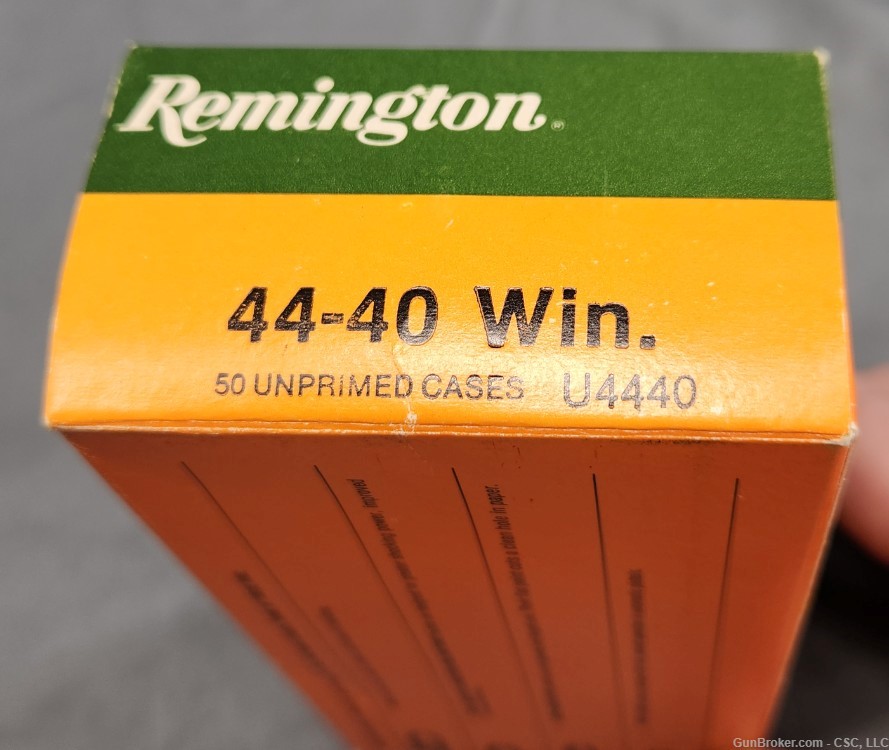Remington .44-40 unprimed brass shell casings full box of 50-img-8