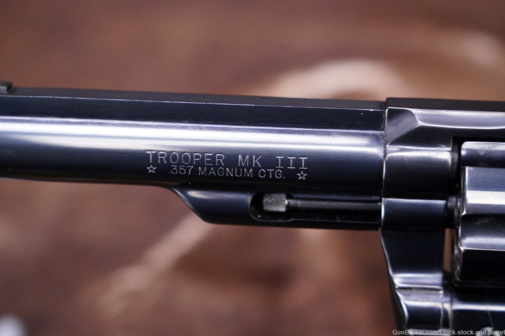 Colt Model Trooper MK III Mark 3 .357 Magnum 6" DA/SA Revolver, 1979-img-12