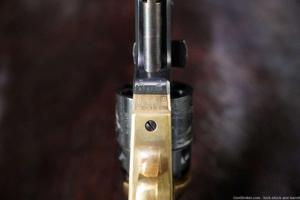 A.S.M. Armi San Marcos 1851 Brass Frame .44 Cal 7 ½” Percussion Revolver-img-10
