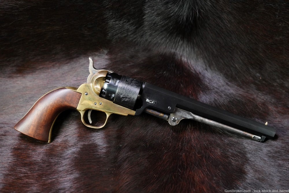 A.S.M. Armi San Marcos 1851 Brass Frame .44 Cal 7 ½” Percussion Revolver-img-2
