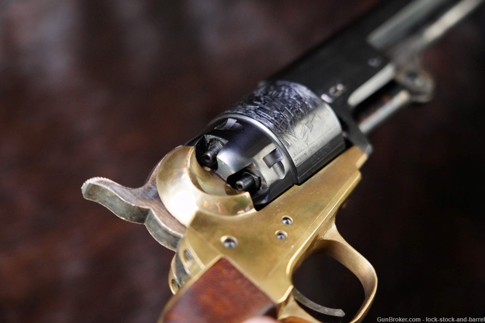 A.S.M. Armi San Marcos 1851 Brass Frame .44 Cal 7 ½” Percussion Revolver-img-11