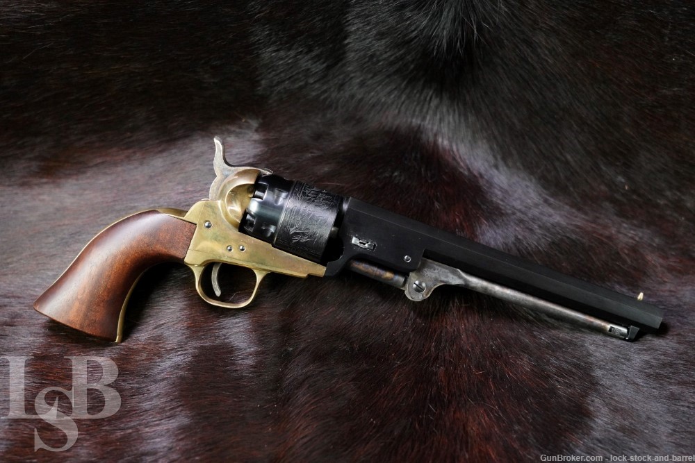 A.S.M. Armi San Marcos 1851 Brass Frame .44 Cal 7 ½” Percussion Revolver-img-0