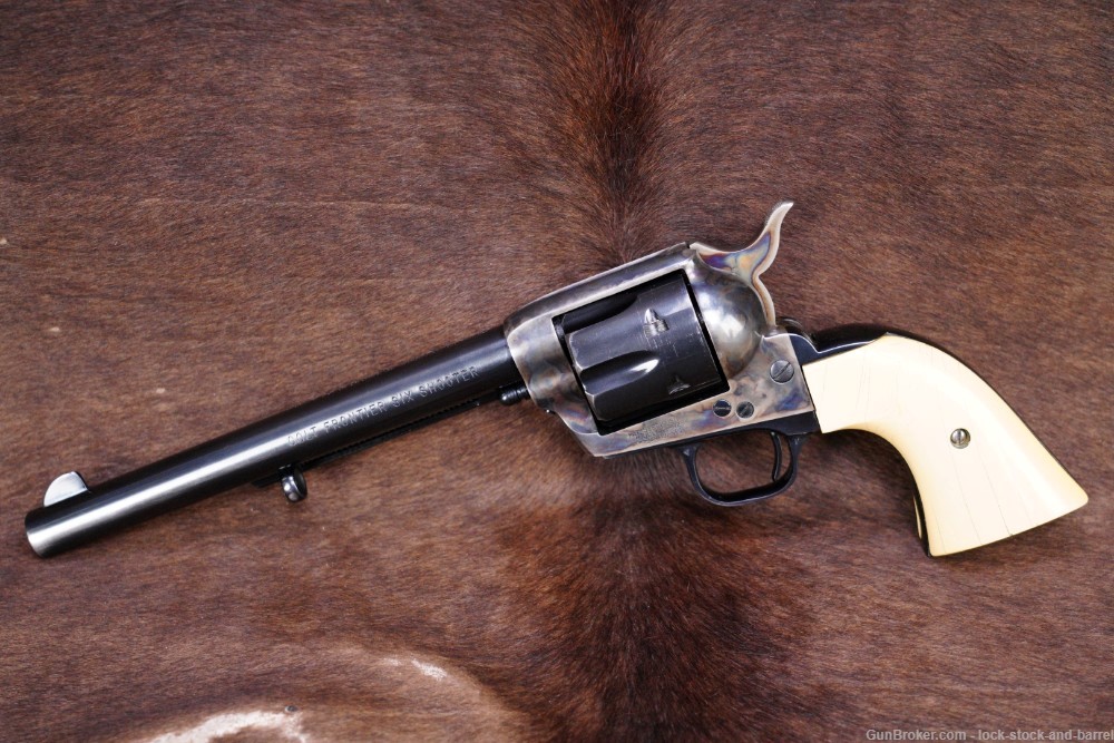 Colt 3rd Gen Frontier Six Shooter SAA 7.5" .44-40 Winchester Revolver, 1984-img-3