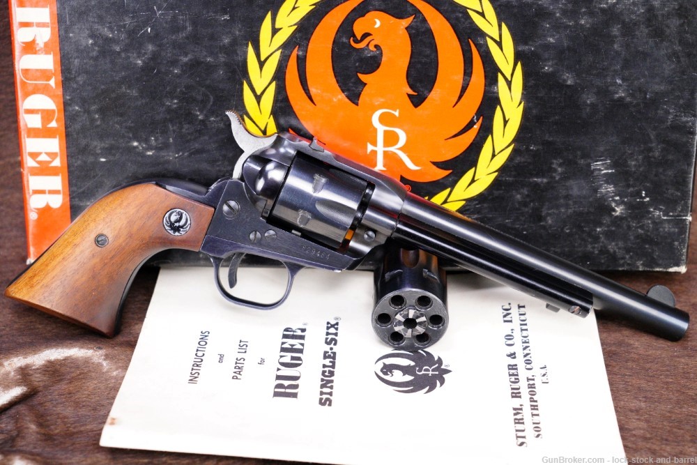 Ruger Pre-Warning 3-Screw Single-Six .22 LR 6 1/2" Revolver & Box C&R-img-1