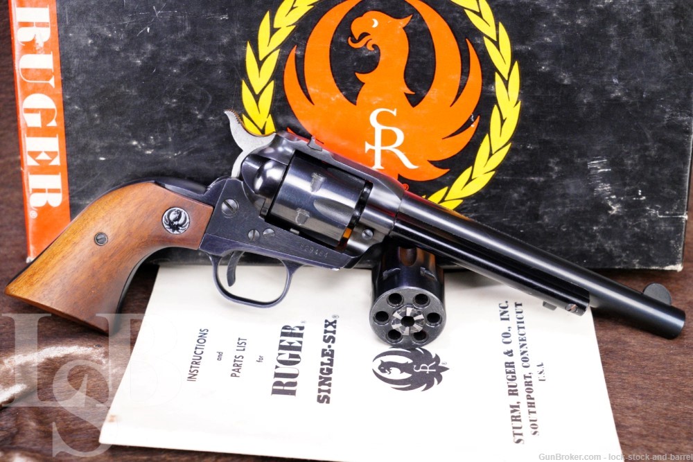 Ruger Pre-Warning 3-Screw Single-Six .22 LR 6 1/2" Revolver & Box C&R-img-0