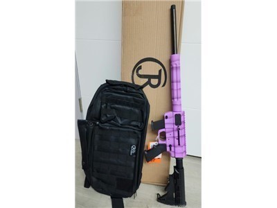 Just Right Carbines Takedown Gen3 Black 9mm - Purple w/ Bag