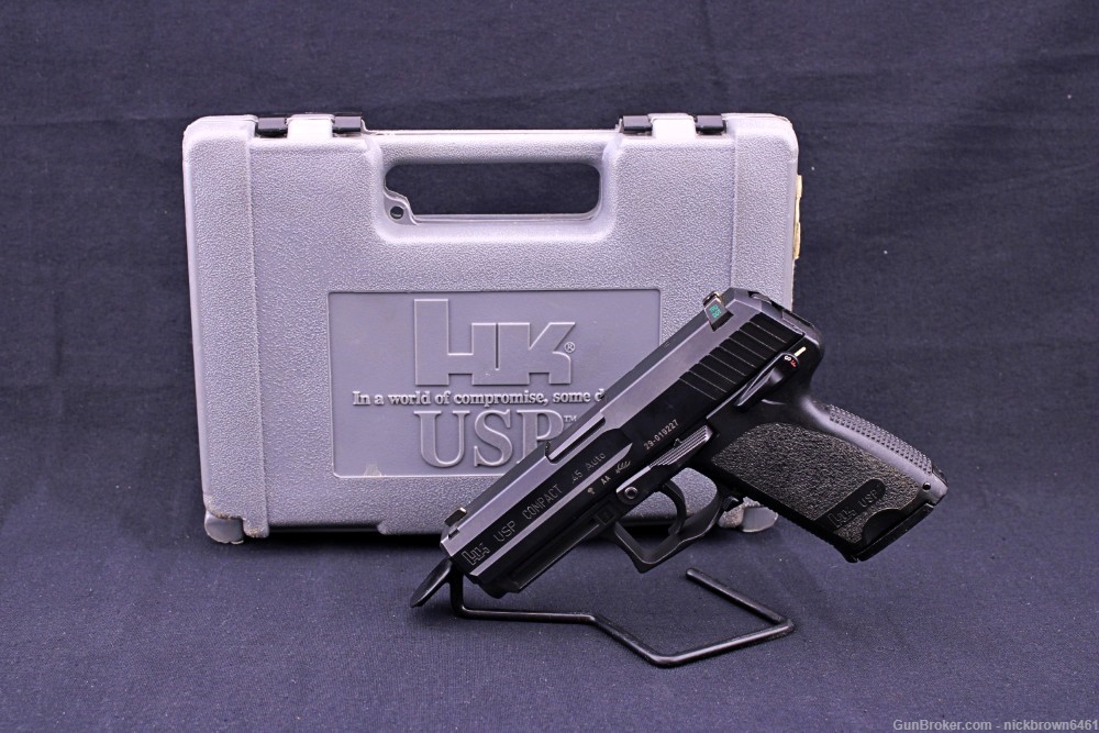 2000 H&K USP COMPACT 45 3.6" BBL 45 ACP FACTORY HK CASE -img-2