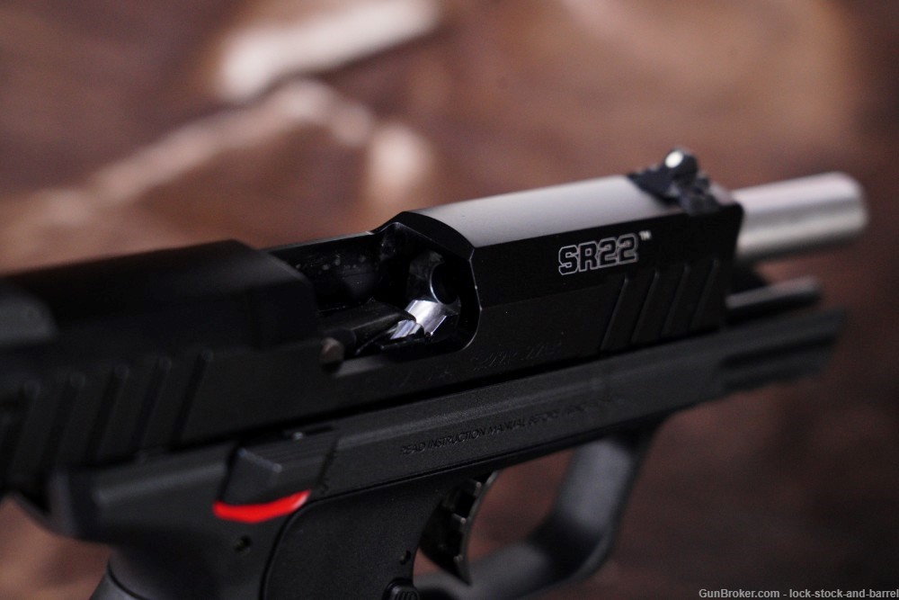 Ruger SR22 Model 03600 .22 LR 3.5” Semi Automatic Pistol & Box MFD 2014-img-13
