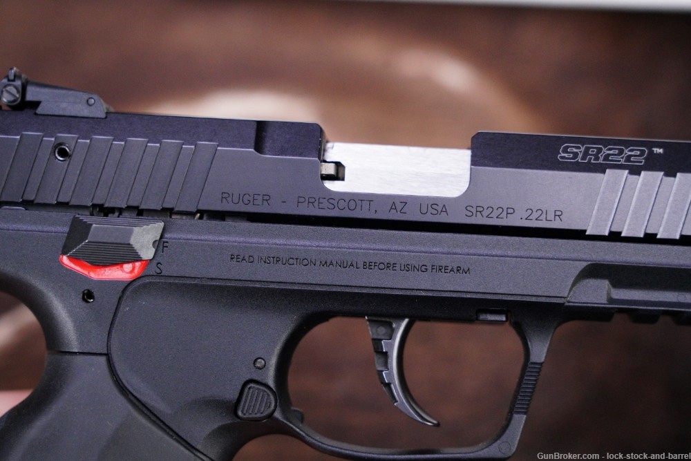 Ruger SR22 Model 03600 .22 LR 3.5” Semi Automatic Pistol & Box MFD 2014-img-7