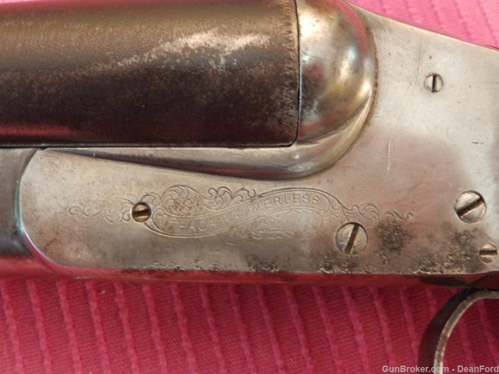 Ithaca Crass Hammerless Double Barrel Shotgun - 16 Gauge - 1899 vintage-img-33