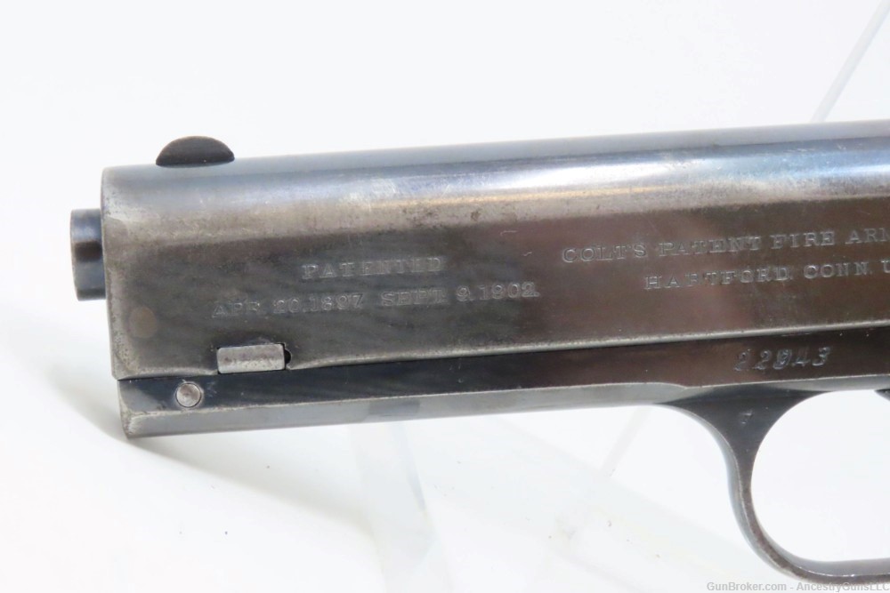 1908 mfr ARCHIVE LETTERED COLT Model 1903 POCKET HAMMER .38 Auto PISTOL C&R-img-5