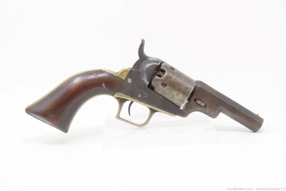 Antique COLT Model 1848 BABY DRAGOON .31 Caliber Percussion POCKET Revolver-img-13