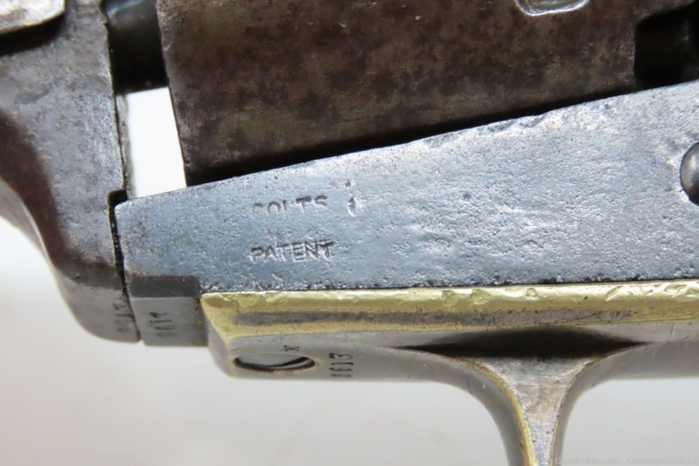 Antique COLT Model 1848 BABY DRAGOON .31 Caliber Percussion POCKET Revolver-img-5