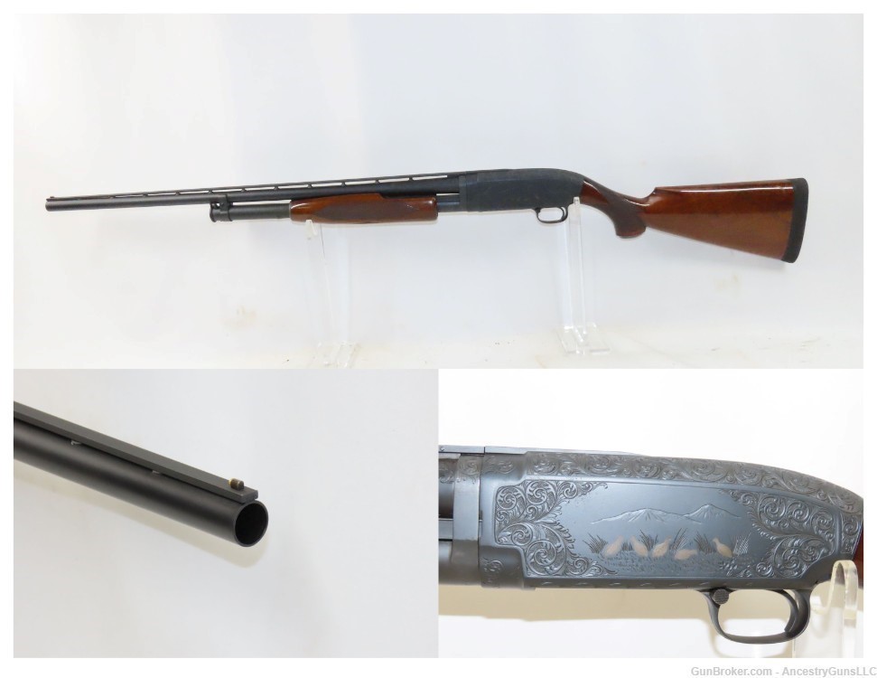 c1954 mfr. WINCHESTER Model 12 PUMP ACTION 20 Gauge Hammerless Shotgun C&R -img-0