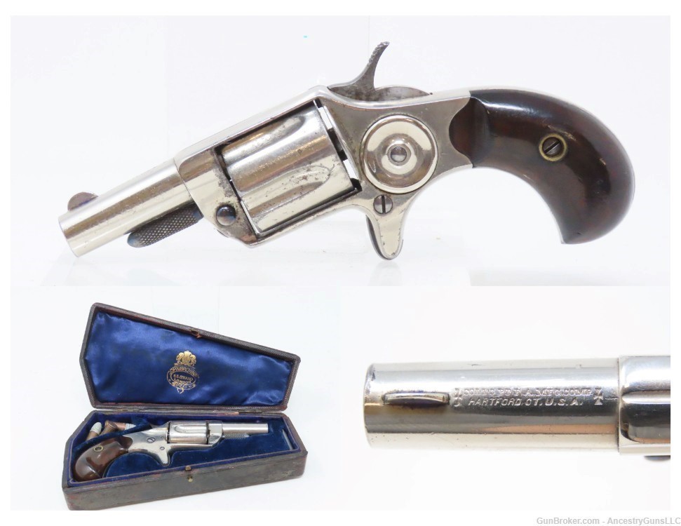 PIPE CASED London Proofed Antique COLT New Line .30 Cal. Revolver mfr. 1875-img-0