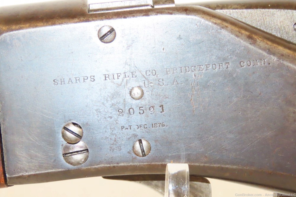 RARE SHARPS BORCHARDT Model 1878 SINGLE SHOT Rifle    .38-55 Winchester WCF-img-5