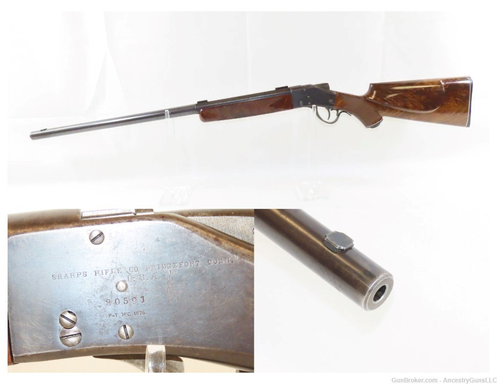 RARE SHARPS BORCHARDT Model 1878 SINGLE SHOT Rifle    .38-55 Winchester WCF-img-0