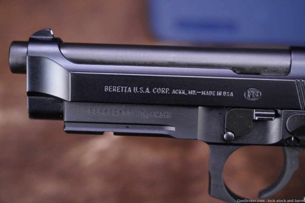 Beretta Model 92FS 92-FS Type M9A1 9mm 4.9” DA/SA Semi-Auto Pistol-img-10
