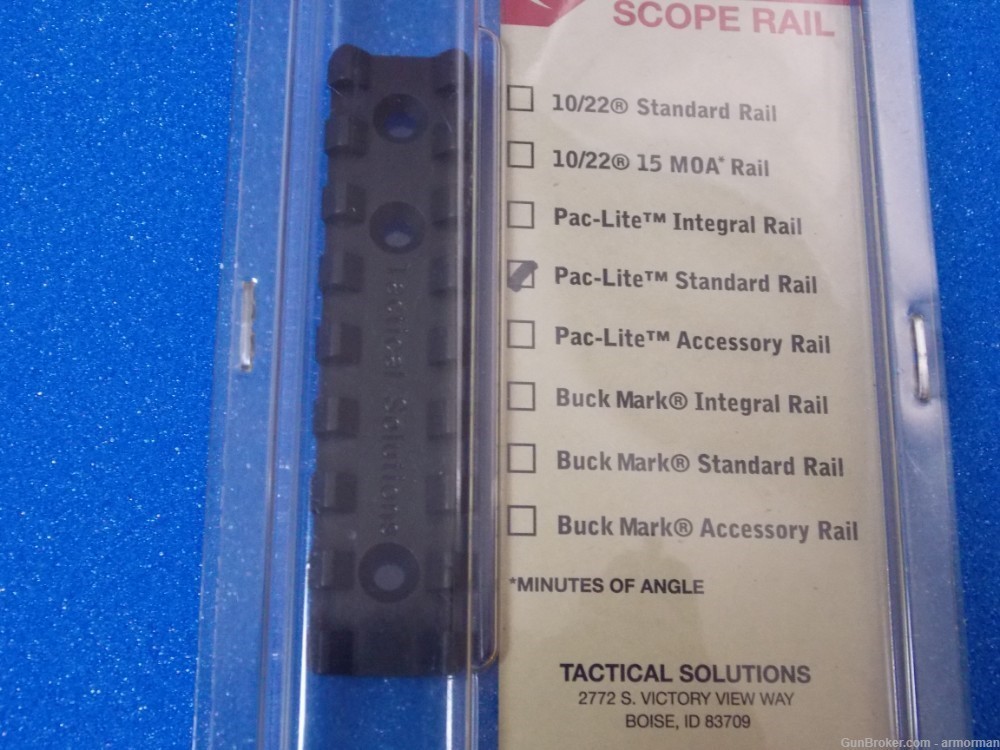 Tactical Solutions Scope Rail Pac-lite Standard Rail-img-1