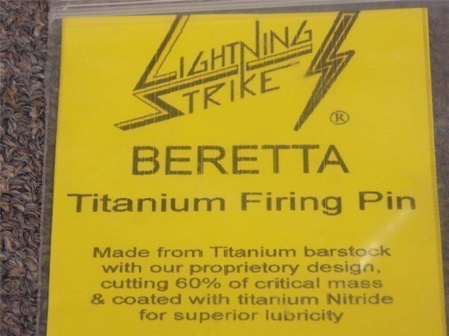 LIGHTNING STRIKE BERETTA TITANIUM FIRING PIN LS7500 BRAND NEW!-img-1