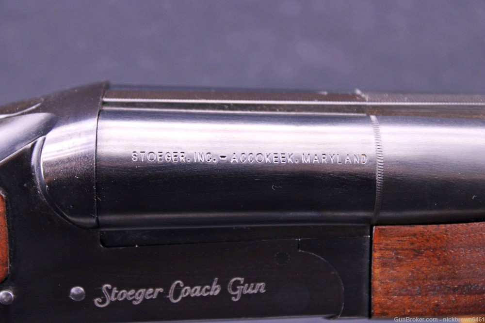 E.R. AMANTINO 12 GA COACH GUN SXS 20" STOEGER IMPORT DUAL TRIGGER-img-14