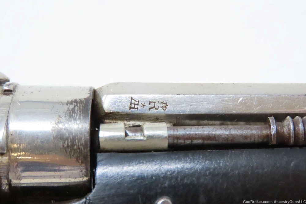 SCARCE Antique BELGIAN PINFIRE Double Action Folding Trigger KNIFE Pistol  -img-13