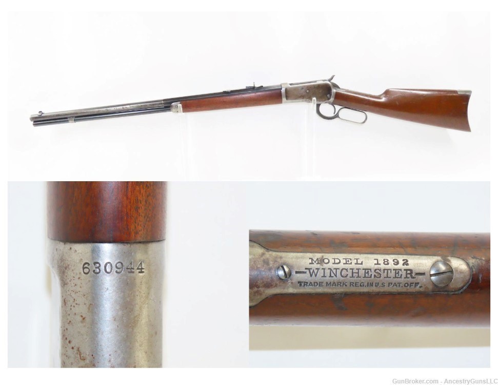 1911 mfr. WINCHESTER Model 1892 Lever Action REPEATING RIFLE .25-20 WCF C&R-img-0