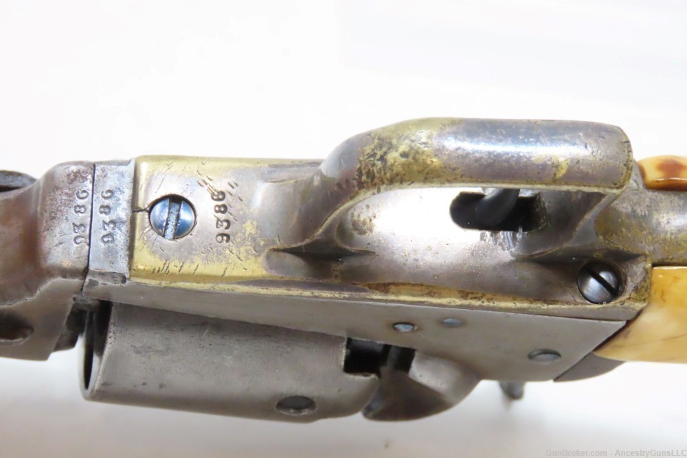 Antique COLT Model 1848 BABY DRAGOON .31 Caliber Percussion POCKET Revolver-img-13