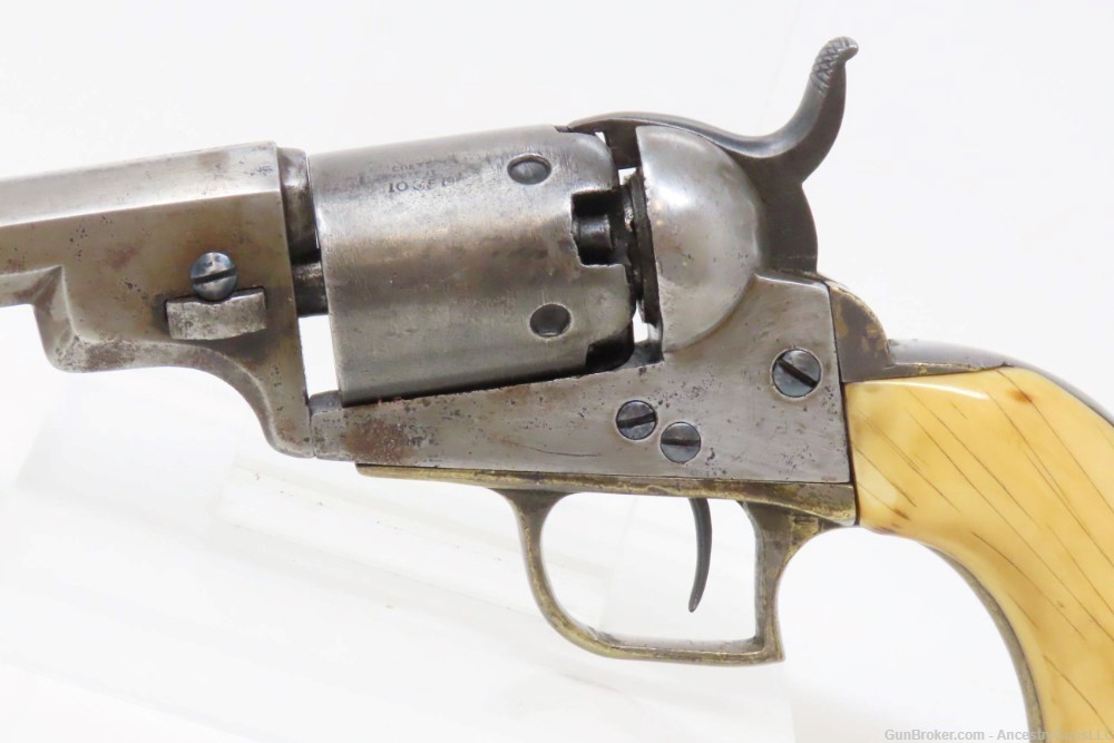 Antique COLT Model 1848 BABY DRAGOON .31 Caliber Percussion POCKET Revolver-img-3