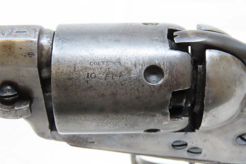 Antique COLT Model 1848 BABY DRAGOON .31 Caliber Percussion POCKET Revolver-img-8