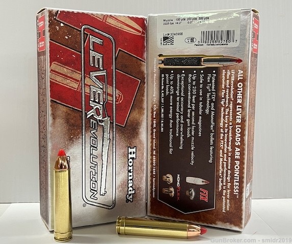 40 Rds Hornady Leverevolution 450 Marlin 325gr FTX Factory New Production!-img-1