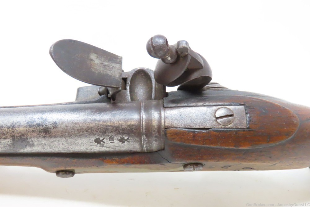 Antique HENRY NOCK Pattern 1759 ELLIOT Light Dragoon FLINTLOCK Pistol RARE -img-9