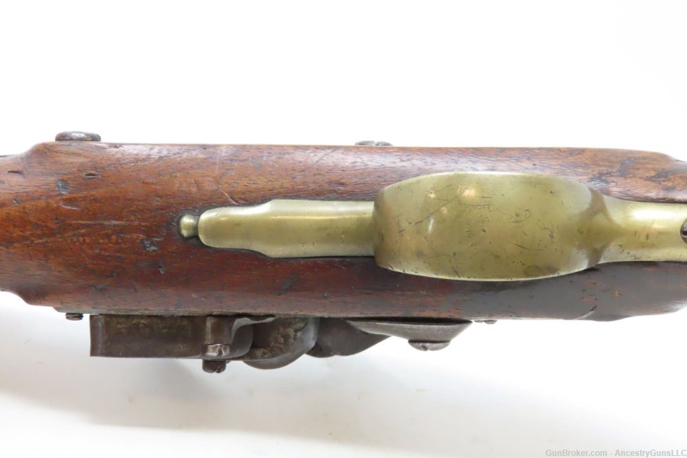 Antique HENRY NOCK Pattern 1759 ELLIOT Light Dragoon FLINTLOCK Pistol RARE -img-12