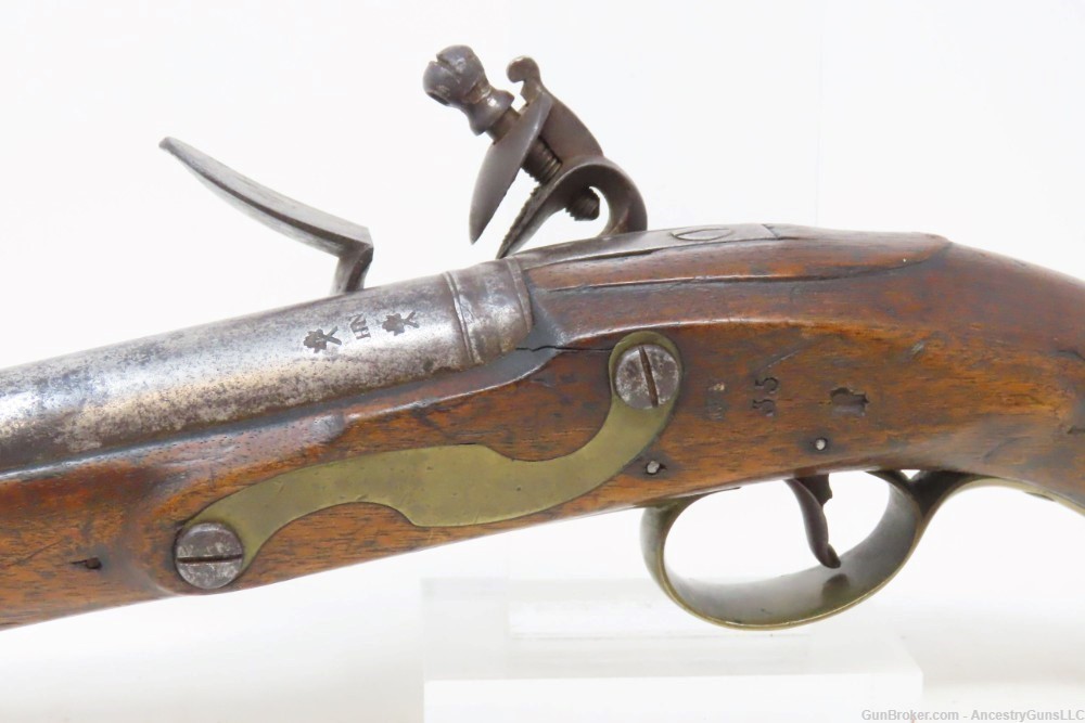 Antique HENRY NOCK Pattern 1759 ELLIOT Light Dragoon FLINTLOCK Pistol RARE -img-17