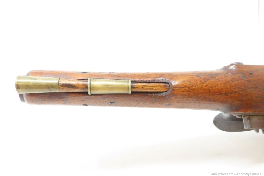 Antique HENRY NOCK Pattern 1759 ELLIOT Light Dragoon FLINTLOCK Pistol RARE -img-13