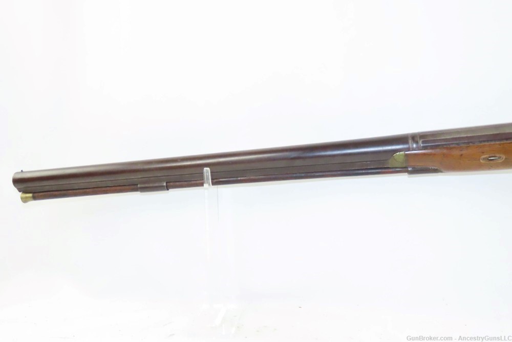 ENGRAVED Smith Marked ENGLISH Antique LARGE BORE Half Stock PERC. Shotgun  -img-15